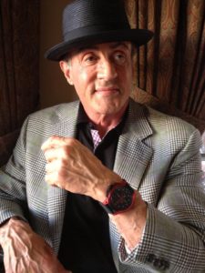 Sylvester Stallone wearing new Ritmo Mundo watch