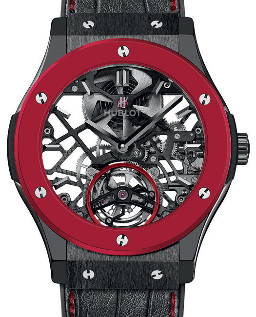 Only Watch 2013: Hublot Red ‘N’ Black Skeleton Tourbillon watch